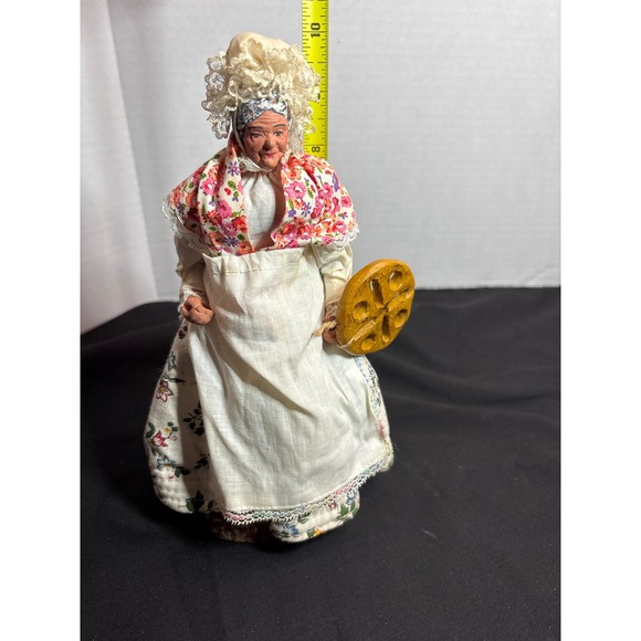 Vintage Folk Art Doll Souvenir Figurine Handmade France Floral Costume - Picture 7 of 7